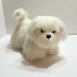 FurReal Friends Hasbro 2003 Go My Walkin Puppy Dog Walking White Maltese Working